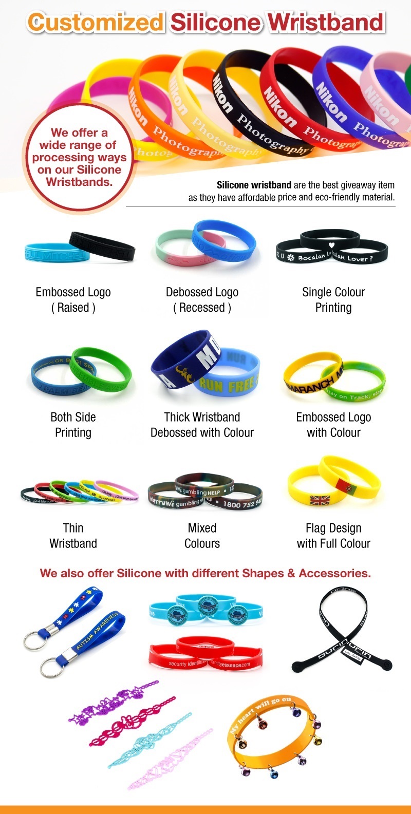 Customized Silicone Wristbands