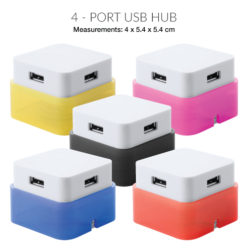 Hub USB 4 Ports, USB 2.0