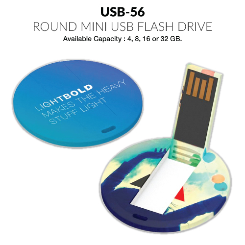 Mini Round USB Flash Drives