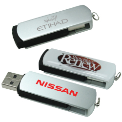 USB Flash Swivel Keychain