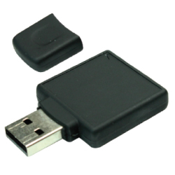 Square Rubberized USB Flash